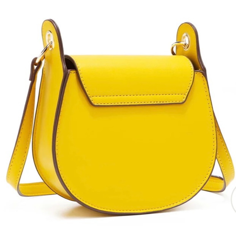 Nicole Lee Yellow Crossbody Saddle Bag - Picture 3 of 8